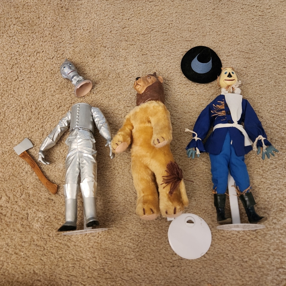 THE WIZARD‎ OF OZ PORCELAIN DOLLS PARADISE GALLERIES Lion Tin Man Scarecrow #X
